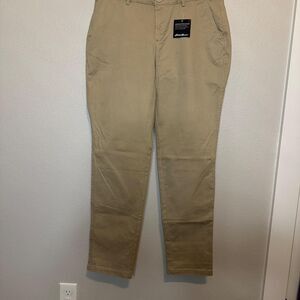 Eddie Bauer Women's Khaki Chino Trousers Size 8 NWT
